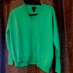 J. Crew Relaxed Cashmere V-neck Sweater